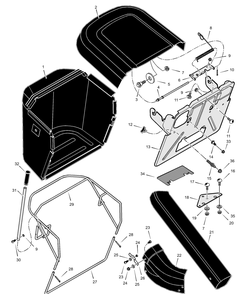 Repair Parts Diagram and Parts List for 247930X50A  Briggs and Stratton Lawn Tractor Accessories